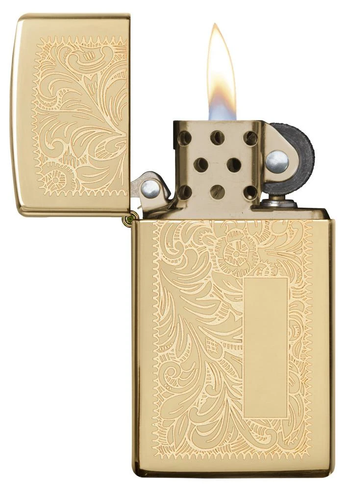 Zippo Slim® Brass Venetian® 5 Zippo Slim® Brass Venetian® - Image 3