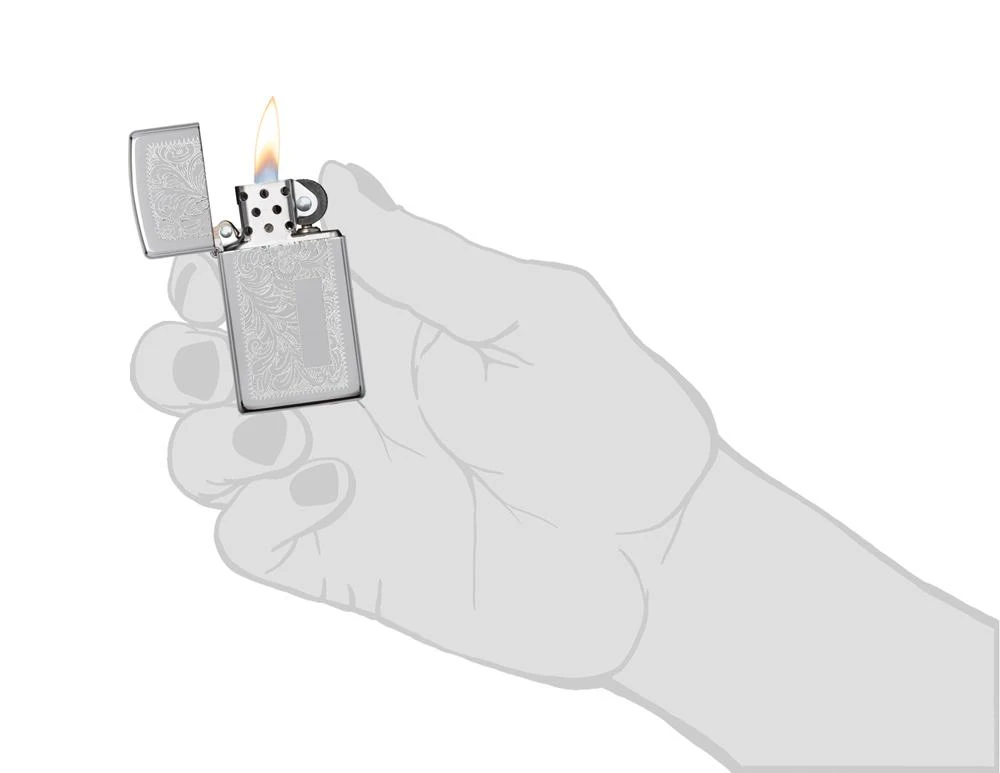 Zippo Slim® Chrome Venetian® 7 Zippo Slim® Chrome Venetian® - Image 5