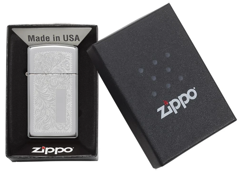 Zippo Slim® Chrome Venetian® 8 Zippo Slim® Chrome Venetian® - Image 6