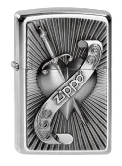 Zippo Heart Sword Emblem