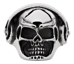 Zippo Headphone Skull Ring