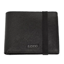 Zippo Saffiano Top-Fold Strap Wallet