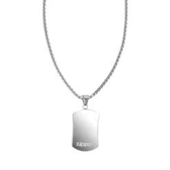 Zippo Crystal Pendant Necklace -Zippo 2007178 Z SP LG Jewellery BlackCrystalPendantNecklace PT02