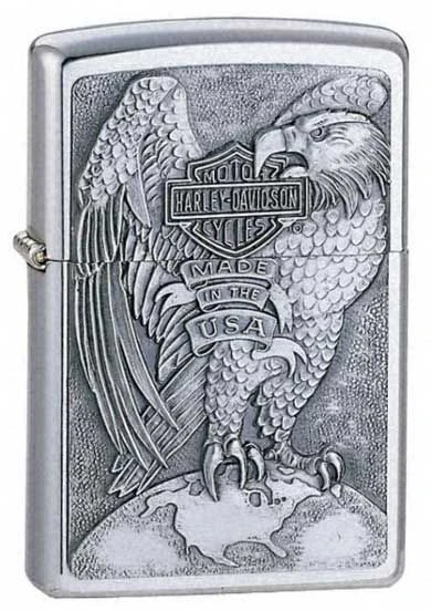 Harley Davidson Eagle & Globe Zippo Lighter 3 Harley Davidson Eagle & Globe Zippo Lighter