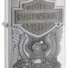 Harley Davidson Made In The USA Chrome Zippo Lighter -Zippo 200hdh284 zippo