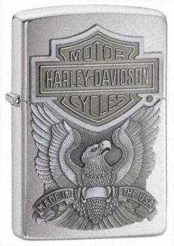 Harley Davidson Made In The USA Chrome Zippo Lighter