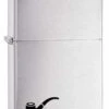 Zippo Brushed Chrome Pipe Lighter 200PL -Zippo 200pl zippo