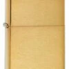 Plain Brushed Brass Zippo Lighter 204B -Zippo 204b zippo