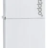 Classic White Matte Zippo Logo 1 Classic White Matte Zippo Logo -Zippo 214ZL.MAIN
