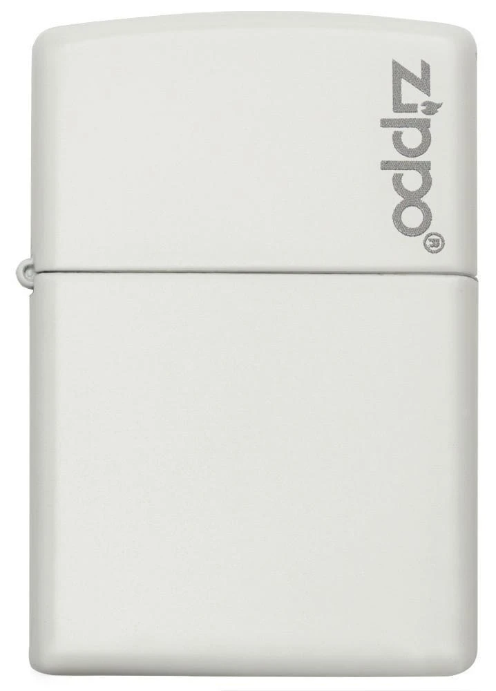 Classic White Matte Zippo Logo 4 Classic White Matte Zippo Logo - Image 2