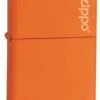 Matte Orange Zippo Lighter With Logo 231ZL