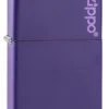 Classic Purple Matte Zippo Logo