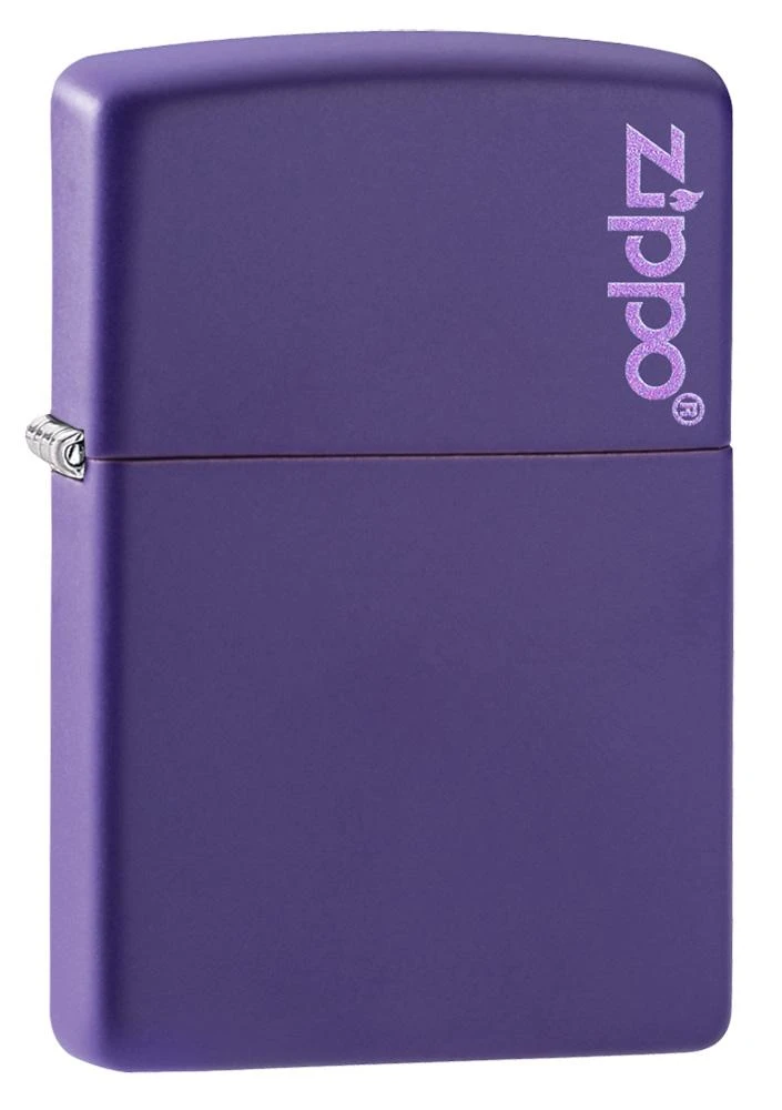 Classic Purple Matte Zippo Logo 3 Classic Purple Matte Zippo Logo