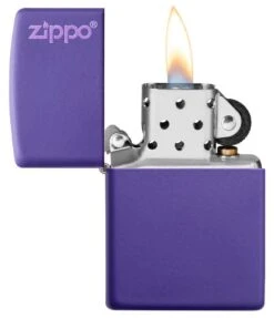 Classic Purple Matte Zippo Logo 11 Classic Purple Matte Zippo Logo -Zippo 237ZL Z SP Lighter 237 PT02