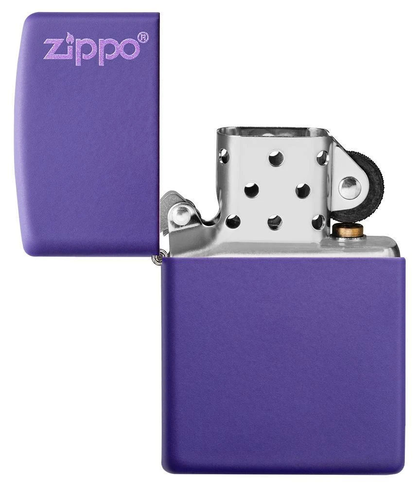 Classic Purple Matte Zippo Logo 9 Classic Purple Matte Zippo Logo - Image 7