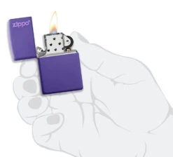 Classic Purple Matte Zippo Logo 12 Classic Purple Matte Zippo Logo -Zippo 237ZL Z SP Lighter 237 PT04