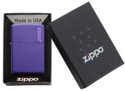 Classic Purple Matte Zippo Logo 13 Classic Purple Matte Zippo Logo -Zippo 237ZL Z SP Lighter 237 PT05