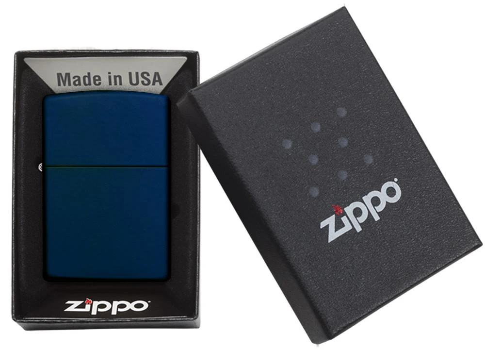 Zippo Classic Navy Matte 8 Zippo Classic Navy Matte - Image 6