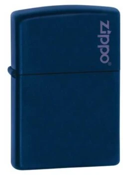Zippo 24 Matte Navy Blue Zippo Lighter With Logo 239ZL