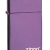 Slim Abyss Zippo Lighter With Zippo Logo 28124ZL 2 Slim Abyss Zippo Lighter With Zippo Logo 28124ZL -Zippo 28124zl zippo
