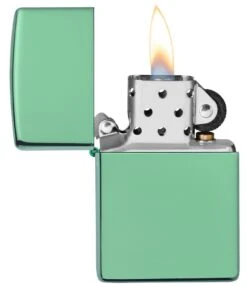 Zippo Classic High Polish Green 10 Zippo Classic High Polish Green -Zippo 28129 Z SP Lighter PT02