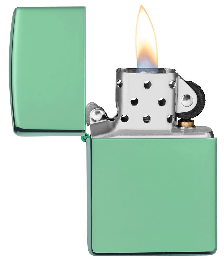Zippo Classic High Polish Green 5 Zippo Classic High Polish Green - Image 3