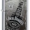 Jack Daniels Bottle Zippo Lighter In Satin Chrome 29285 1 Jack Daniels Bottle Zippo Lighter In Satin Chrome 29285 -Zippo 29285 zippo 1