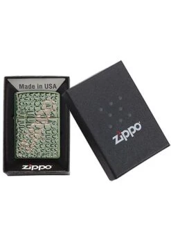 Zippo Alligator Armor Zippo Lighter In Chameleon Green 29525 10 Zippo Alligator Armor Zippo Lighter In Chameleon Green 29525 -Zippo 29525 3 zippo 1