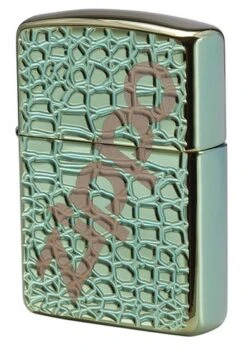 Zippo Alligator Armor Zippo Lighter In Chameleon Green 29525 11 Zippo Alligator Armor Zippo Lighter In Chameleon Green 29525 -Zippo 29525 4 zippo 1