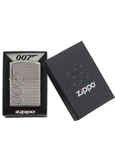 James Bond 007 Zippo Lighter In Armor Polished Chrome 29550 5 James Bond 007 Zippo Lighter In Armor Polished Chrome 29550 - Image 3