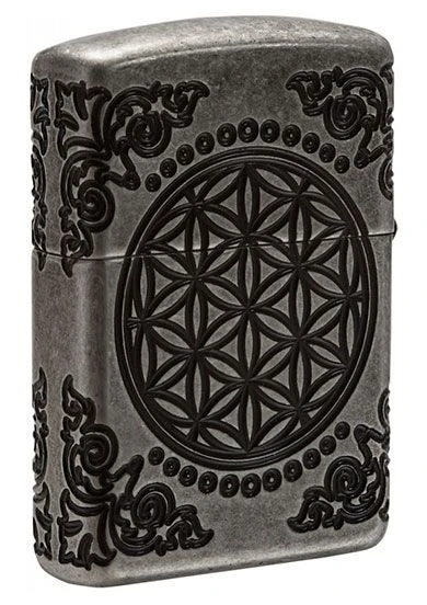 Armor Tree Of Life Zippo Lighter In Antique Silver Plate 29670 4 Armor Tree Of Life Zippo Lighter In Antique Silver Plate 29670 - Image 2