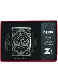 Armor Tree Of Life Zippo Lighter In Antique Silver Plate 29670 9 Armor Tree Of Life Zippo Lighter In Antique Silver Plate 29670 -Zippo 29670 3 zippo 1