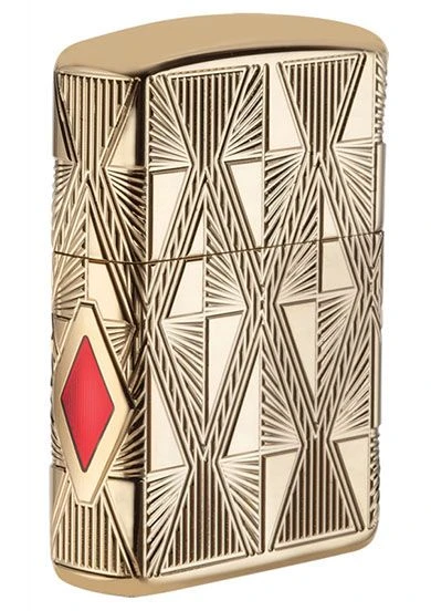 Gold Plated Armor Luxury Diamond Design Zippo Lighter 29671 3 Gold Plated Armor Luxury Diamond Design Zippo Lighter 29671