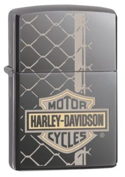 Harley Davidson Wired Zippo Lighter In Black Ice 29737