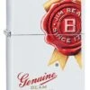 Jim Beam Genuine Zippo Lighter In Matte White 29780 -Zippo 29780 zippo 1