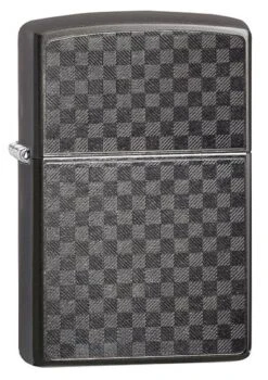 Zippo 44 Iced Carbon Fibre Design Zippo Lighter In Grey Dusk 29823