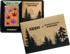 Zippo WOODCHUCK USA Leaves -Zippo 29903 PT05