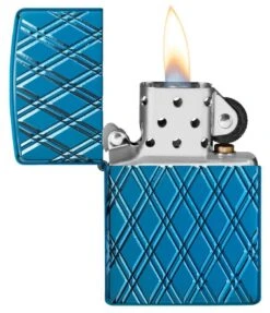 Zippo Armor® High Polish Blue Diamonds -Zippo 29964 Z Lighter PT02