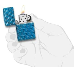 Zippo Armor® High Polish Blue Diamonds -Zippo 29964 Z Lighter PT04