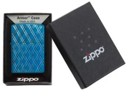 Zippo Armor® High Polish Blue Diamonds -Zippo 29964 Z Lighter PT05