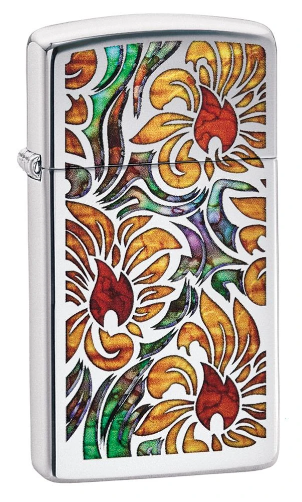 Zippo Slim® Fusion Floral Design 3 Zippo Slim® Fusion Floral Design