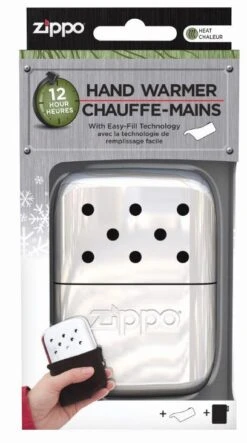 Zippo 12-Hour High Polish Chrome Refillable Hand Warmer -Zippo 40323box