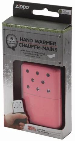 Zippo 6-Hour Pink Refillable Hand Warmer -Zippo 40473box