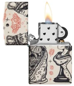 Zippo Chess Design 18 Zippo Chess Design -Zippo 46029 Z SP Lighter 49352 PT02