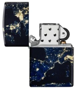 Zippo Night Earth Design -Zippo 46039 Z SP Lighter 49193 PT03
