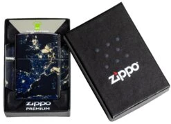 Zippo Night Earth Design -Zippo 46039 Z SP Lighter 49193 PT05