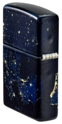 Zippo Night Earth Design -Zippo 46039 Z SP Lighter 49193 PT08