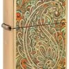 Zippo Zen Tangle Pattern Design -Zippo 46117 Z SP Lighter 254B MAIN
