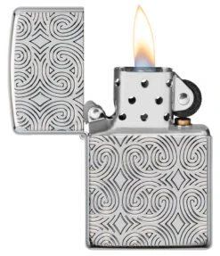 Zippo Geometric Design -Zippo 48066 Z SP Lighter 167 PT02