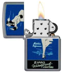 Zippo Windy Design Founder Set -Zippo 48146 Z SP Lighter 49452 PT02